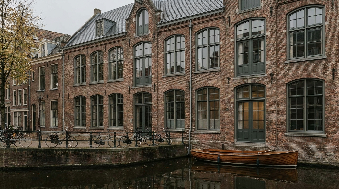 Amsterdams grachtenpand als voorbeeld van Nederlands vastgoed achter een vastgoedobligatie